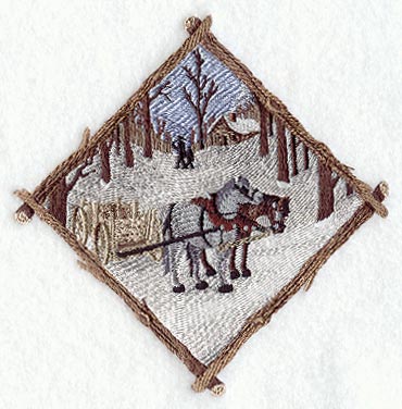 Winter Horses Diamond