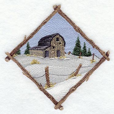 Winter Barn Diamond