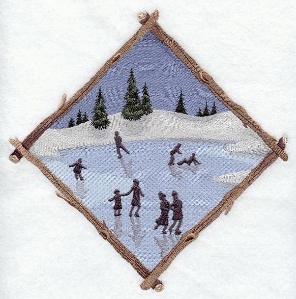 Winter Ice Skating Diamond