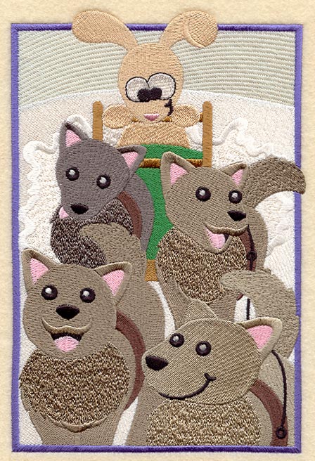 Sled Dog Bunny Panel
