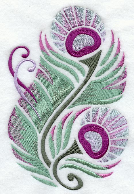 Peacock Feather Oval