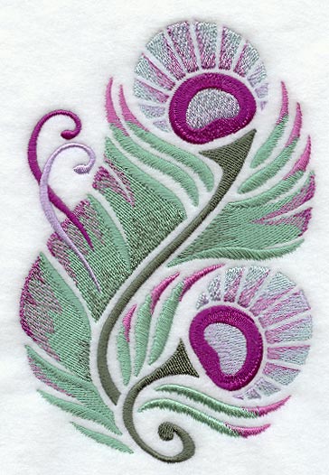 Peacock Feather Oval