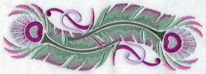 Peacock Feather Rectangle