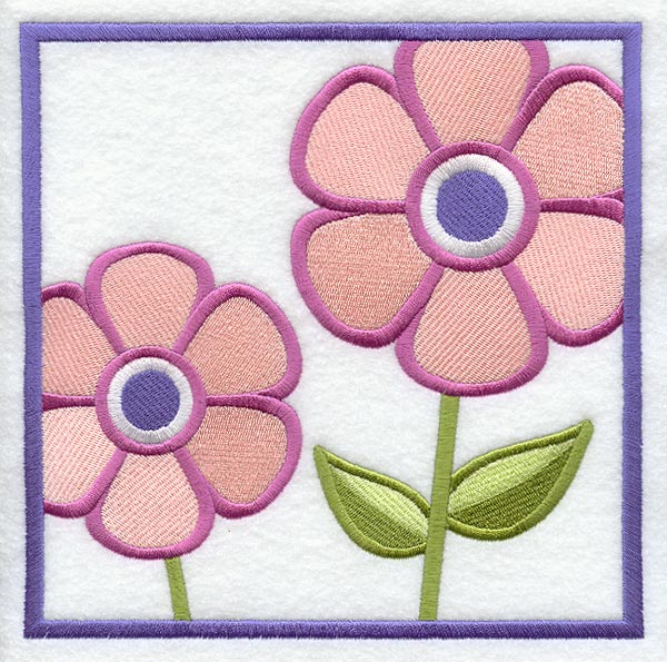 Pansy Pair Square
