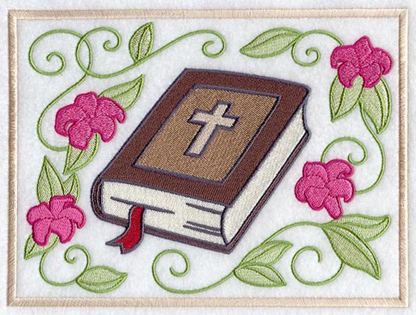 Holy Bible and Flowers