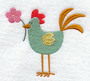 Spring Chicken has a Flower