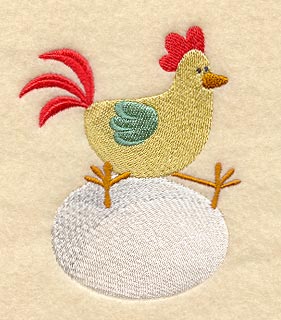 Spring Chicken Lays an Egg