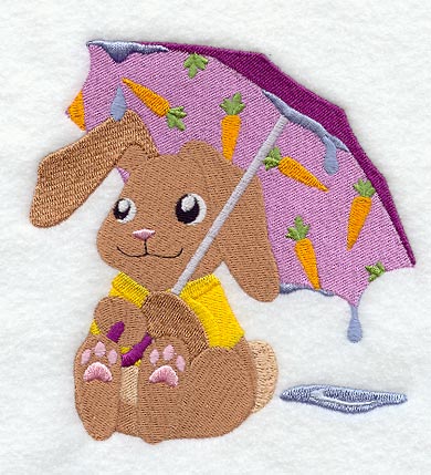 Becca Bunny Under Umbrella