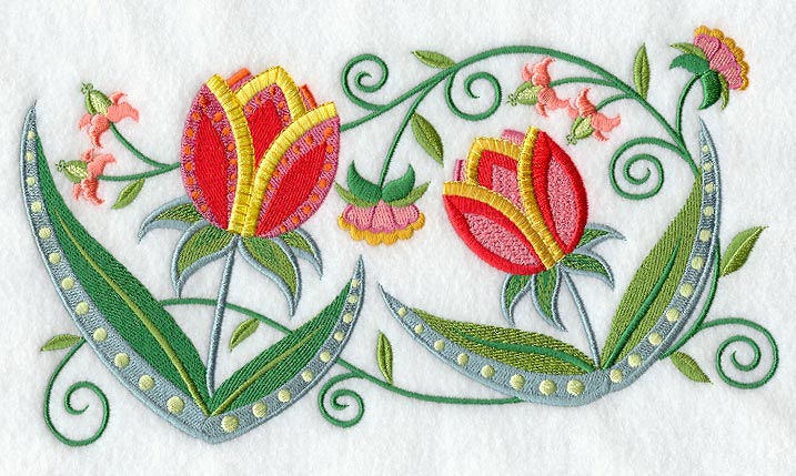 Jacobean Tulip Border