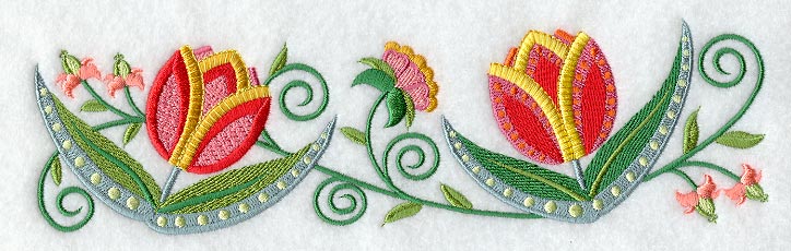 Jacobean Tulip Border
