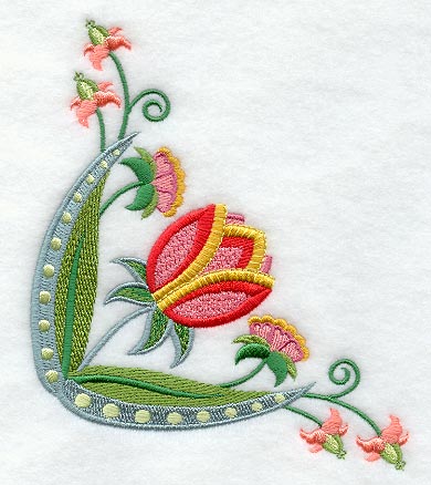 Jacobean Tulip Corner