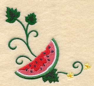 Watermelon and Vines Corner