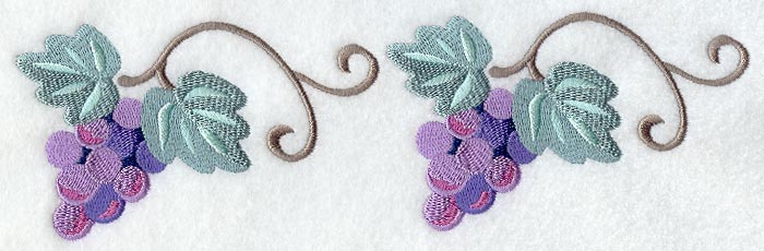Sweet Grapes and Vines Border