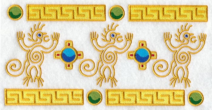 Aztec Monkey Border