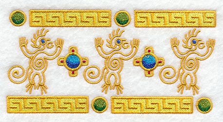 Aztec Monkey Border