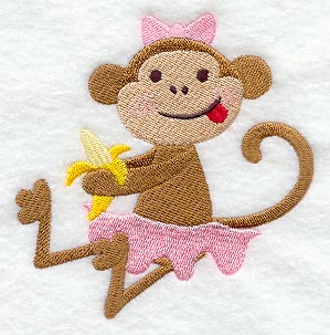 Little Miss Monkey Has a Snack