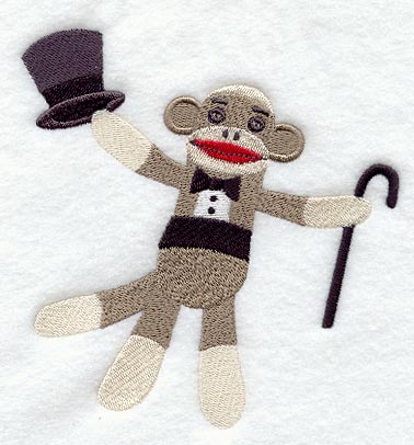 Sock Monkey Puttin' on the Ritz