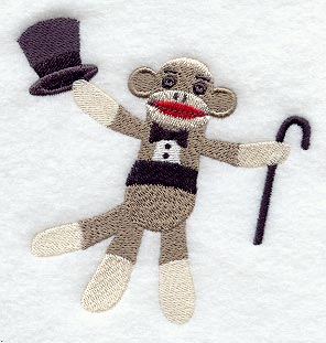 Sock Monkey Puttin' on the Ritz