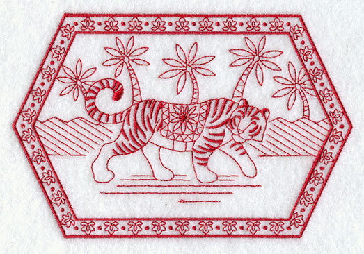 Tiger, Tiger, Burning Bright (Redwork)