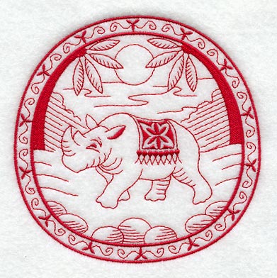 Rhino Road (Redwork)