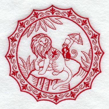 The King and the Monkey (Redwork)