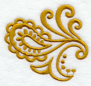 Golden Flower and Paisley II