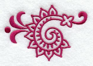 Indian Flower and Paisley II