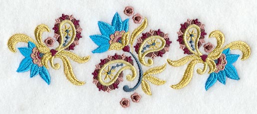 East Indian Flower and Paisley Trio