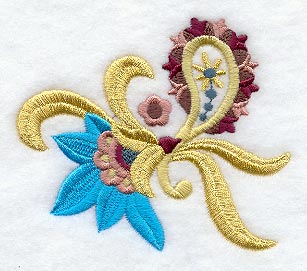 East Indian Flower and Paisley II