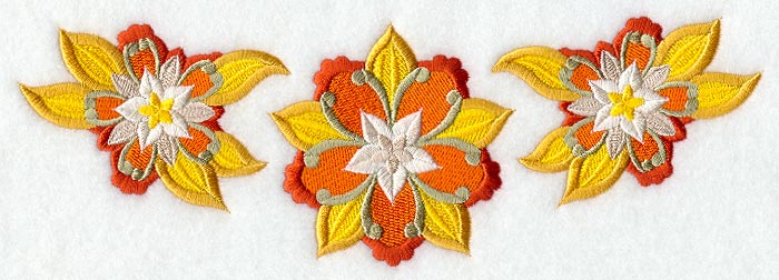 East Indian Floral Trio