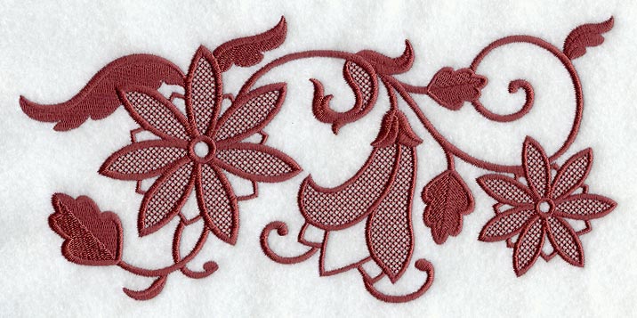 East Indian Folk Flowers Border