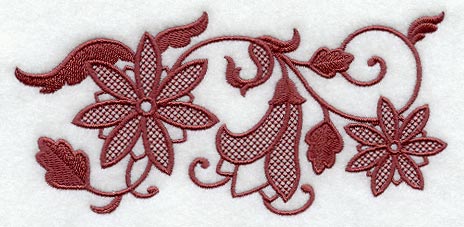 East Indian Folk Flowers Border