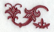 East Indian Folk Flowers Border