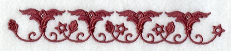 East Indian Folk Flowers Border