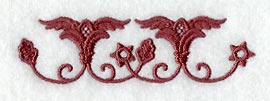 East Indian Folk Flowers Border