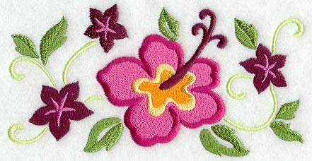 Tropical Hibiscus Rectangle