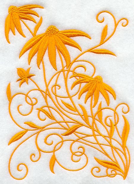 Blooming Black-eyed Susan Swirl