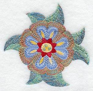 Crewel Fashion Flower 5 (Variegated Thread)