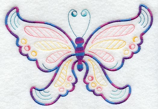 Flight of Fancy Butterfly 1 (Variegated Thread)