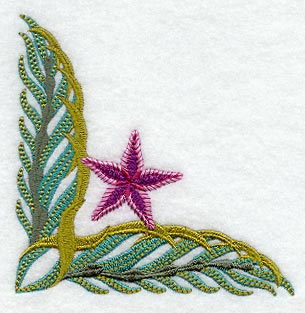 Jacobean Coral Reef Corner