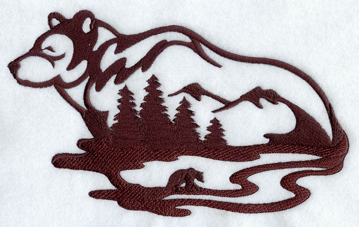 Bear Silhouette Scene