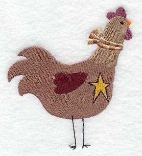 Country Hen with Star