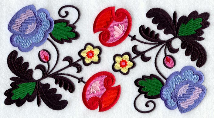 Polish Papercut Border (Wycinanki)