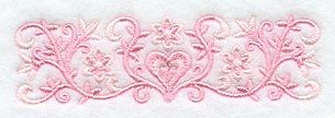 Swirling Flowers and Hearts