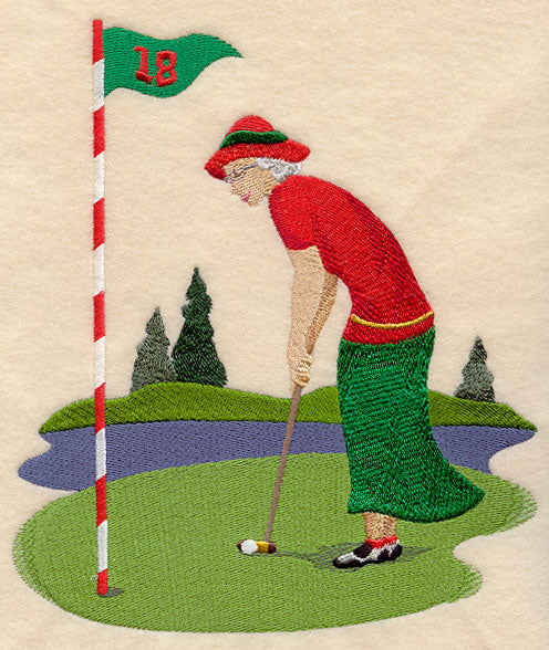 Mrs. Claus on the Green