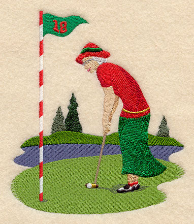 Mrs. Claus on the Green