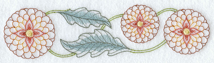Art Nouveau Blossoms Border
