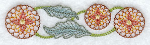 Art Nouveau Blossoms Border