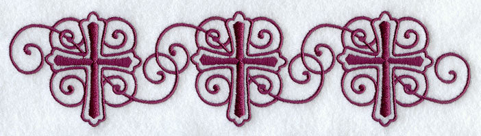 Art Nouveau Crosses Border