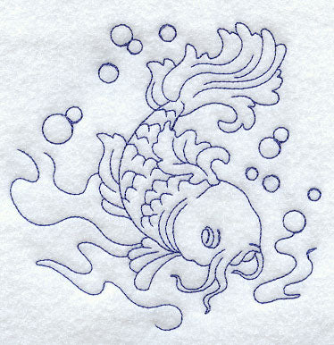 Koi Fish (Bluework)